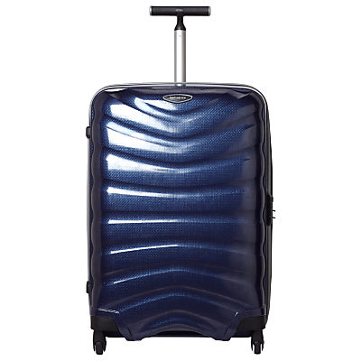 Samsonite Firelite 4-Wheel 69cm Spinner Suitcase, Navy Blue Samsonite Firelite 4-Wheel 69cm Spinner Suitcase, Navy Blue